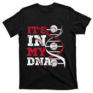 Funny Baseball It's In My DNA Fingerprint T-Shirt