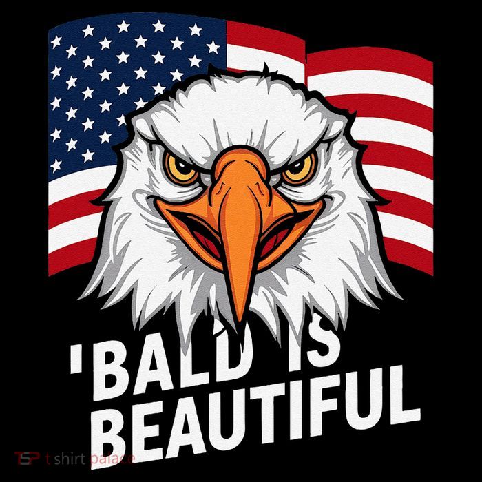 Funny Bald Is Beautiful Independence Day 4th July Eagle Gift Impact Tech Backpack