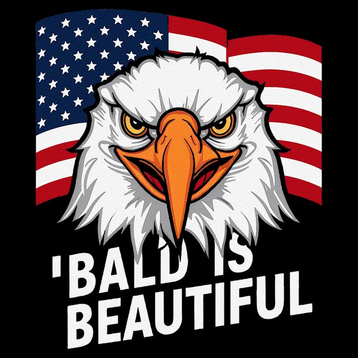 Funny Bald Is Beautiful Independence Day 4th July Eagle Gift Wool Snapback Cap