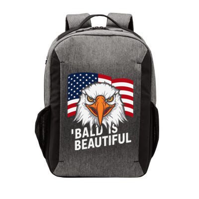 Funny Bald Is Beautiful Independence Day 4th July Eagle Gift Vector Backpack