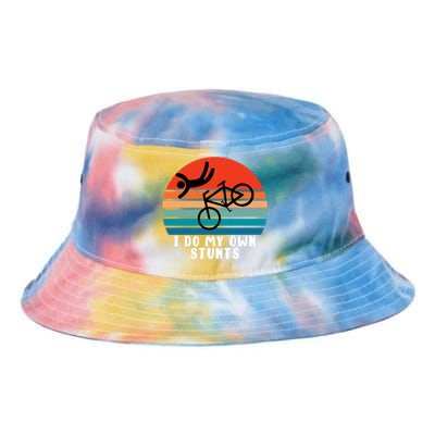 Funny Bike I Do My Own Stunts Cycling Tie Dye Newport Bucket Hat