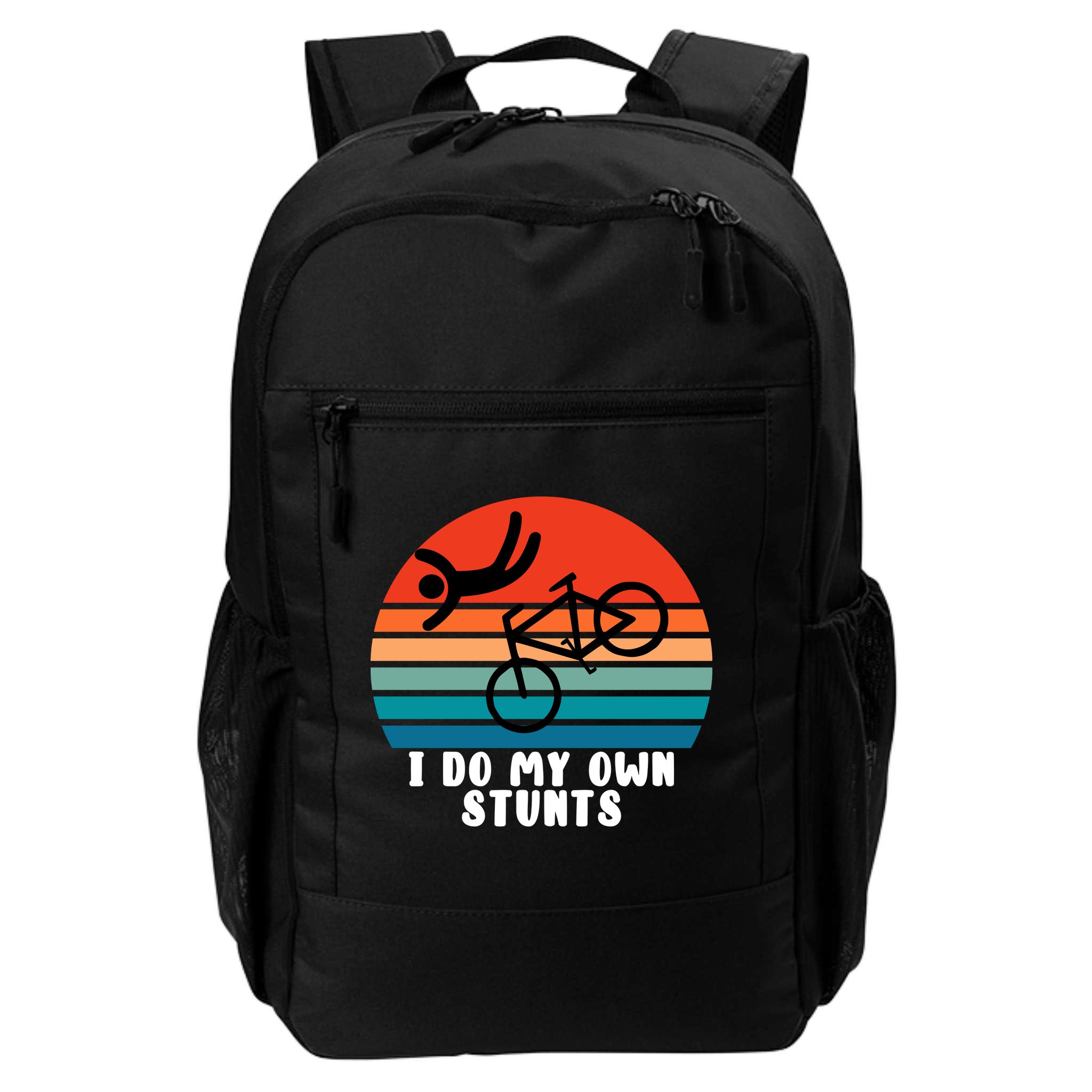Funny Bike I Do My Own Stunts Cycling Backpack