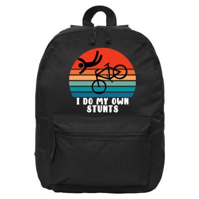 Funny Bike I Do My Own Stunts Cycling 16 in Basic Backpack