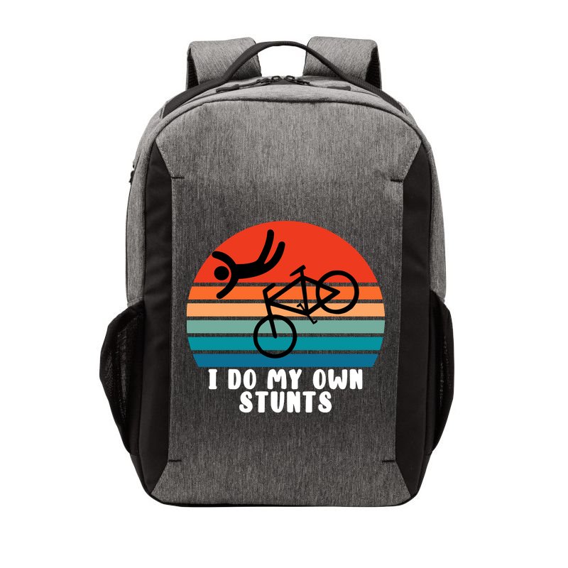 Funny Bike I Do My Own Stunts Cycling Vector Backpack