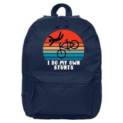 Funny Bike I Do My Own Stunts Cycling 16 in Basic Backpack