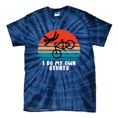 Funny Bike I Do My Own Stunts Cycling Tie-Dye T-Shirt