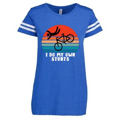 Funny Bike I Do My Own Stunts Cycling Enza Ladies Jersey Football T-Shirt