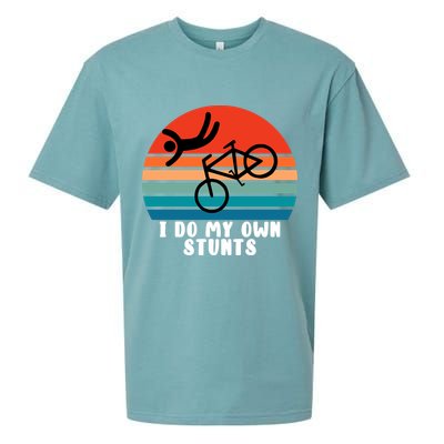 Funny Bike I Do My Own Stunts Cycling Sueded Cloud Jersey T-Shirt