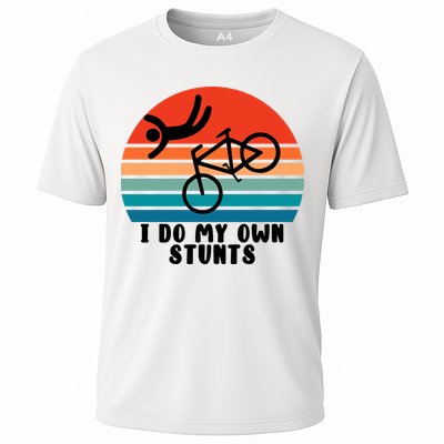 Funny Bike I Do My Own Stunts Cycling Performance Shirt