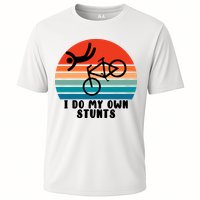 Funny Bike I Do My Own Stunts Cycling Cooling Performance Crew T-Shirt