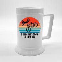 Funny Bike I Do My Own Stunts Cycling Beer Stein