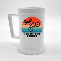 Funny Bike I Do My Own Stunts Cycling Beer Stein