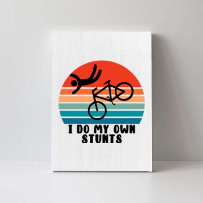 Funny Bike I Do My Own Stunts Cycling Canvas