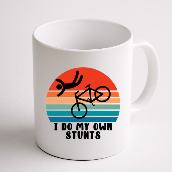 Funny Bike I Do My Own Stunts Cycling Coffee Mug