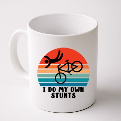 Funny Bike I Do My Own Stunts Cycling Coffee Mug