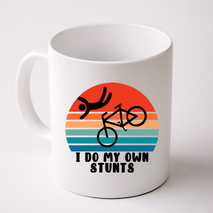 Funny Bike I Do My Own Stunts Cycling Coffee Mug