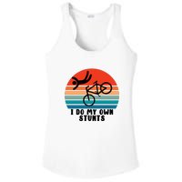 Funny Bike I Do My Own Stunts Cycling Ladies PosiCharge Competitor Racerback Tank