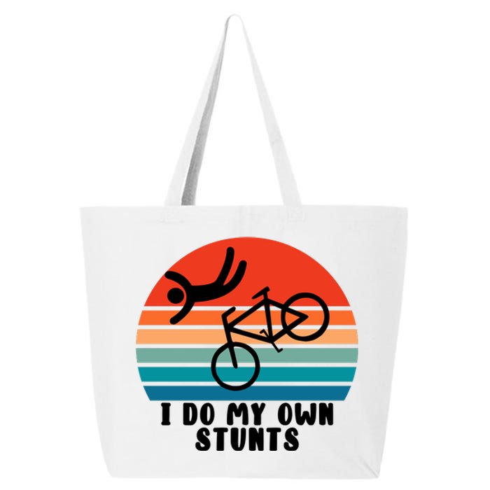 Funny Bike I Do My Own Stunts Cycling 25L Jumbo Tote