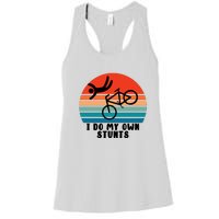 Funny Bike I Do My Own Stunts Cycling Women's Racerback Tank