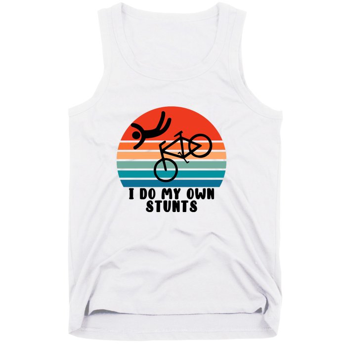 Funny Bike I Do My Own Stunts Cycling Tank Top