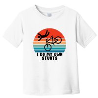 Funny Bike I Do My Own Stunts Cycling Toddler T-Shirt