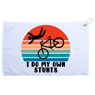 Funny Bike I Do My Own Stunts Cycling Grommeted Golf Towel