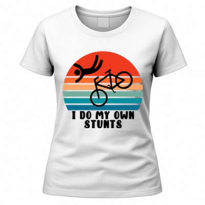 Funny Bike I Do My Own Stunts Cycling Women's T-Shirt