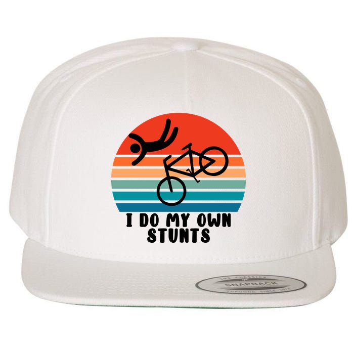 Funny Bike I Do My Own Stunts Cycling Wool Snapback Cap