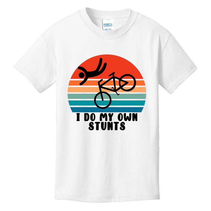 Funny Bike I Do My Own Stunts Cycling Kids T-Shirt