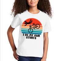 Funny Bike I Do My Own Stunts Cycling Kids T-Shirt