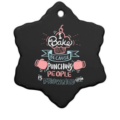 Funny Baking I Funny Cooking Gifts Ceramic Star Ornament