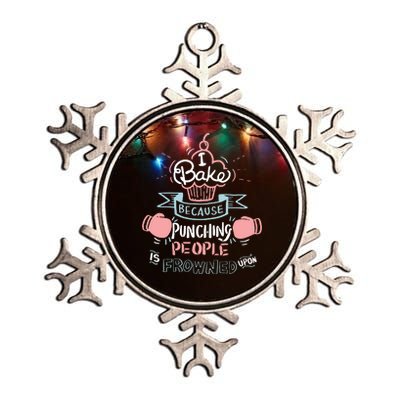 Funny Baking I Funny Cooking Gifts Metallic Star Ornament