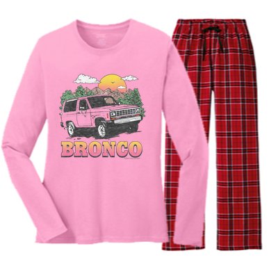 F.O.R.D. Br.On..C.O In The Mountains Women's Long Sleeve Flannel Pajama Set 