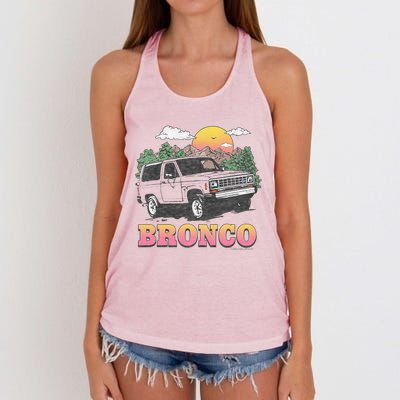 F.O.R.D. Br.On..C.O In The Mountains Women's Knotted Racerback Tank