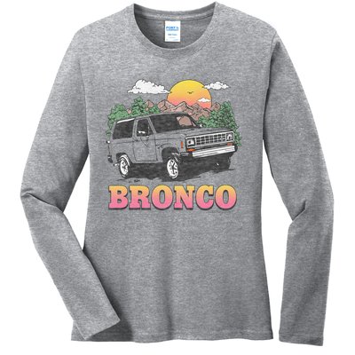 F.O.R.D. Br.On..C.O In The Mountains Ladies Long Sleeve Shirt