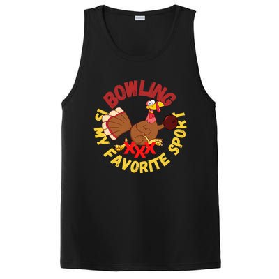 Funny Bowling Is My Favorite Sport Strike Turkey Bowl Gift PosiCharge Competitor Tank