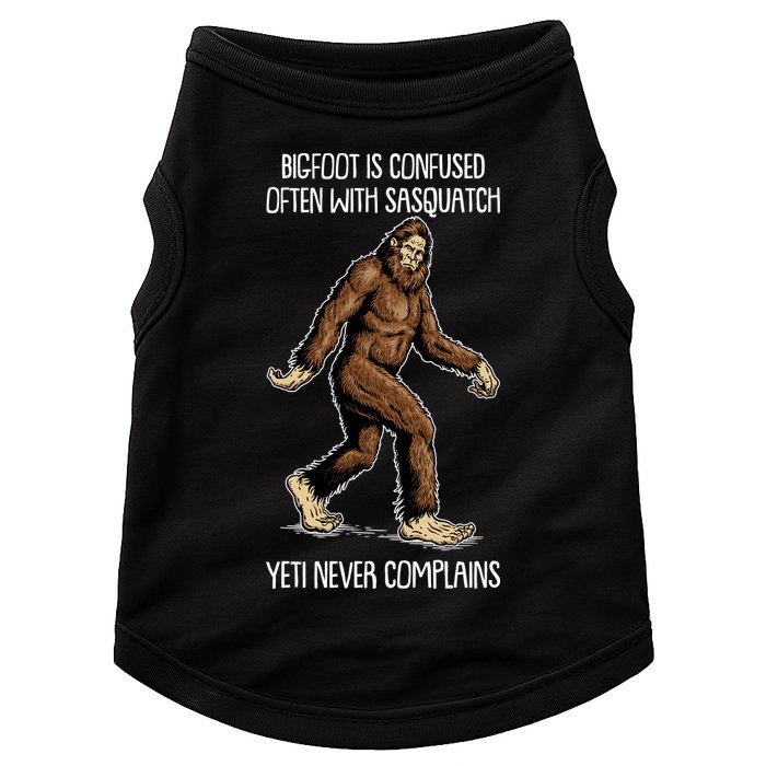 Funny Bigfoot Is Confused Often With Sasquatch Yeti Never Complains Doggie Tank