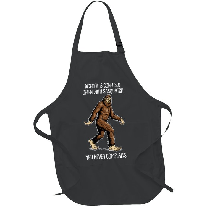 Funny Bigfoot Is Confused Often With Sasquatch Yeti Never Complains Apron