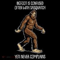 Funny Bigfoot Is Confused Often With Sasquatch Yeti Never Complains Sweatshirt
