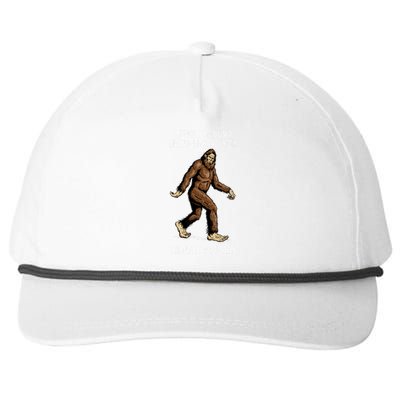 Funny Bigfoot Is Confused Often With Sasquatch Yeti Never Complains Snapback Five-Panel Rope Hat