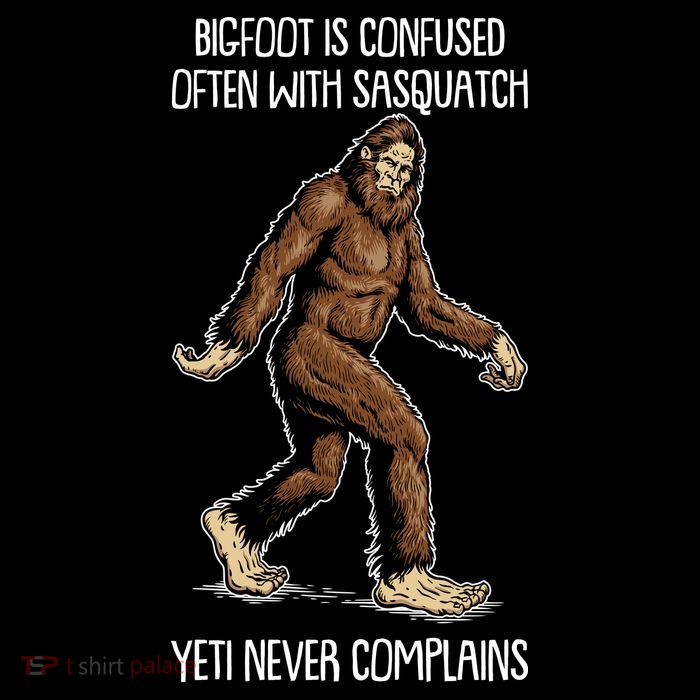 Funny Bigfoot Is Confused Often With Sasquatch Yeti Never Complains Cropped Pullover Crew