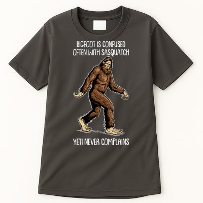 Funny Bigfoot Is Confused Often With Sasquatch Yeti Never Complains Tall T-Shirt
