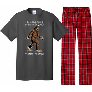 Funny Bigfoot Is Confused Often With Sasquatch Yeti Never Complains Pajama Set