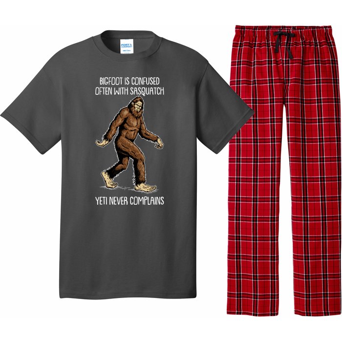 Funny Bigfoot Is Confused Often With Sasquatch Yeti Never Complains Pajama Set