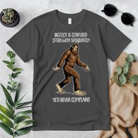 Funny Bigfoot Is Confused Often With Sasquatch Yeti Never Complains Premium T-Shirt