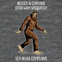 Funny Bigfoot Is Confused Often With Sasquatch Yeti Never Complains Baby Bodysuit