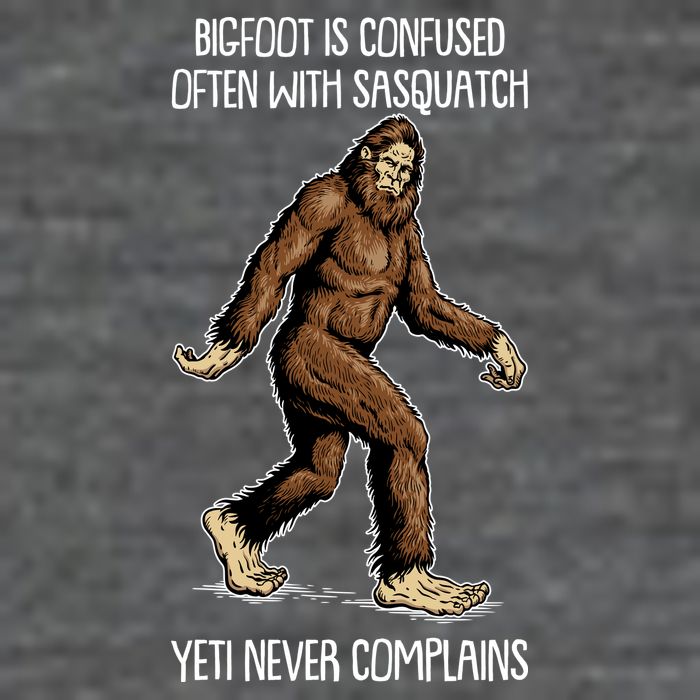 Funny Bigfoot Is Confused Often With Sasquatch Yeti Never Complains Baby Bodysuit
