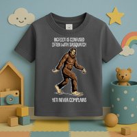 Funny Bigfoot Is Confused Often With Sasquatch Yeti Never Complains Toddler T-Shirt