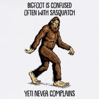 Funny Bigfoot Is Confused Often With Sasquatch Yeti Never Complains Garment-Dyed Sweatshirt