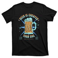 Funny Beer Is Cheaper Than Gas Anti Joe Biden Republican T-Shirt